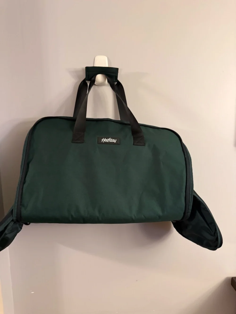 Halfday Green Garment Duffel Bag Convertible Travel Carry On Suit Bag Weekender
